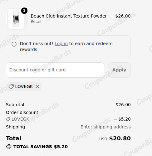 20% IGK Hair Promo Code Verification Screenshot