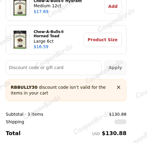 30% Red Barn USA Promo Code Verification Screenshot