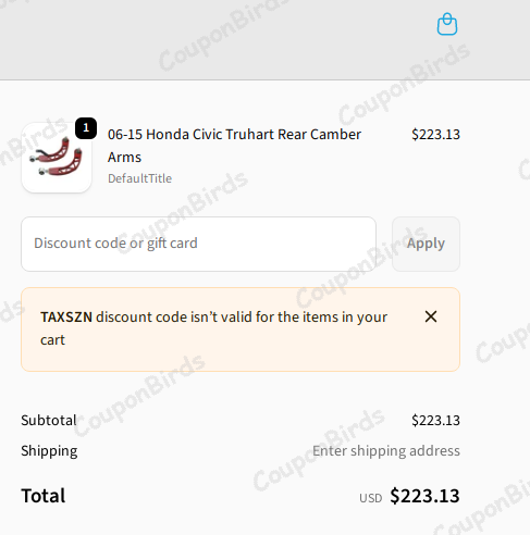 10% Coilover Depot Promo Code Verification Screenshot