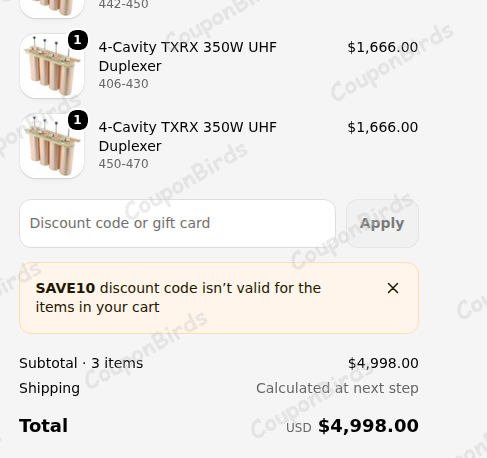 10% BridgeCom Systems Promo Code Verification Screenshot