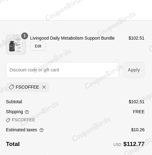 35% Dr. Livingood Promo Code Verification Screenshot