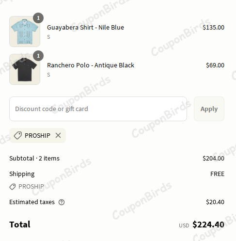 FREE SHIPPING Howler Brothers Promo Code Verification Screenshot