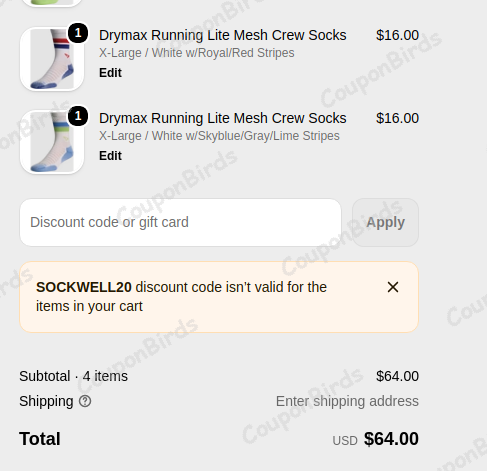 20% GoBros.com Promo Code Verification Screenshot