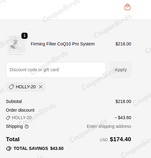 20% Exponent Beauty Promo Code Verification Screenshot