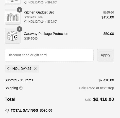 20% Caraway Home Promo Code Verification Screenshot