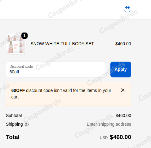 60% Whitenicious Promo Code Verification Screenshot