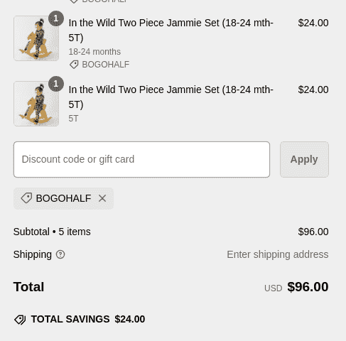 50% Simple Seed Baby Promo Code Verification Screenshot