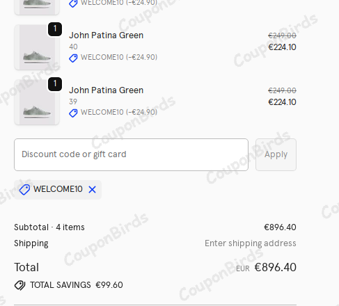 10% P448 Promo Code Verification Screenshot