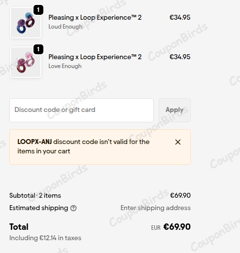 20% Loop Earplugs Promo Code Verification Screenshot