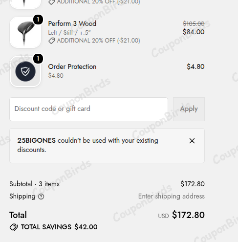 $25 Stix Golf Promo Code Verification Screenshot