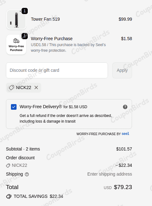 22% Dreo Promo Code Verification Screenshot