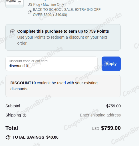 10% AtomStack Promo Code Verification Screenshot