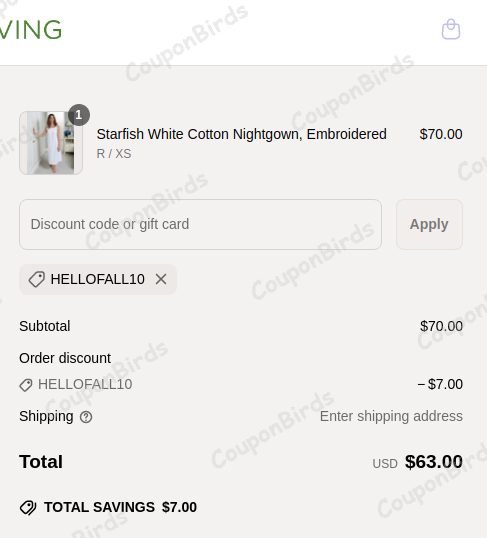 10% Jacaranda Living Promo Code Verification Screenshot