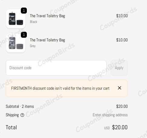 $10 The Moderne Gentleman Promo Code Verification Screenshot