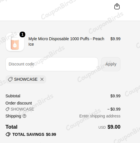 10% Vapedeal Promo Code Verification Screenshot