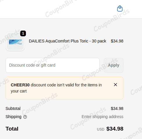 30% Lensabl Promo Code Verification Screenshot
