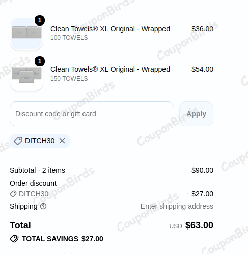 30% Clean Skin Club Promo Code Verification Screenshot
