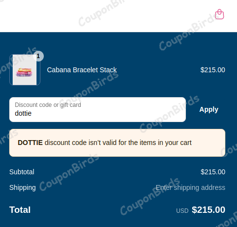 80% Allie+Bess Promo Code Verification Screenshot