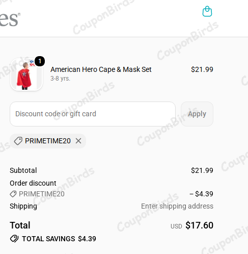 20% Little Adventures Promo Code Verification Screenshot