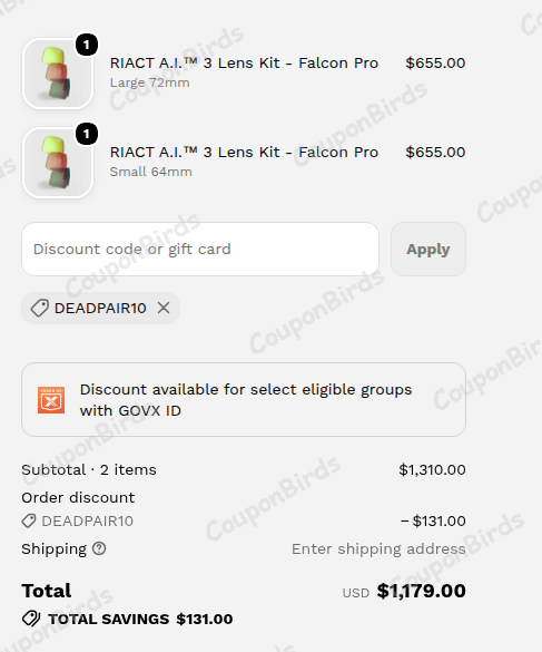 10% RE Ranger Promo Code Verification Screenshot