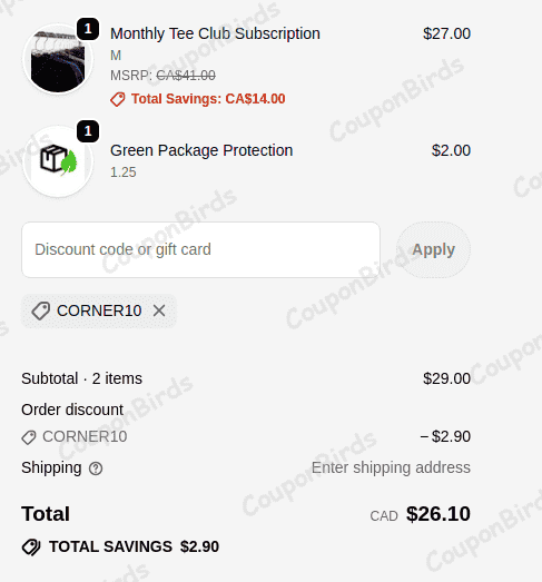 10% INTO THE AM Promo Code Verification Screenshot