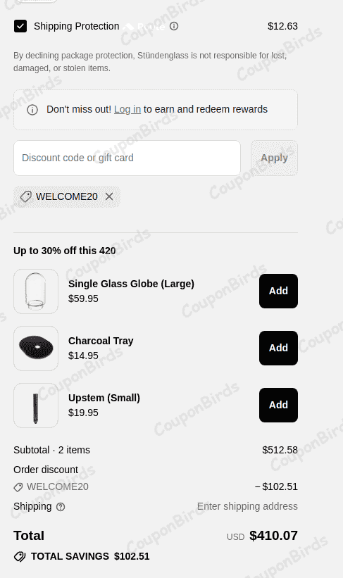 20% Stundenglass Promo Code Verification Screenshot