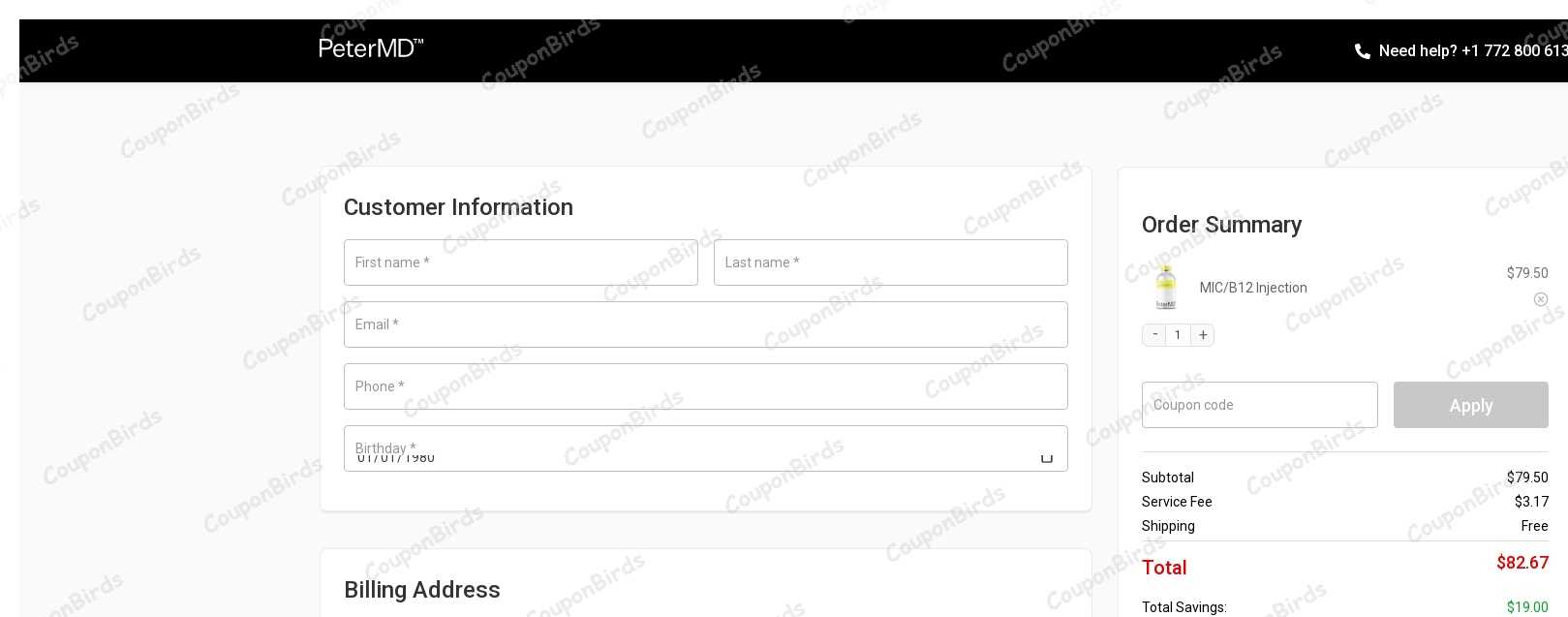 25% PeterMD Promo Code Verification Screenshot
