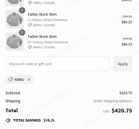 15% Howler Brothers Promo Code Verification Screenshot