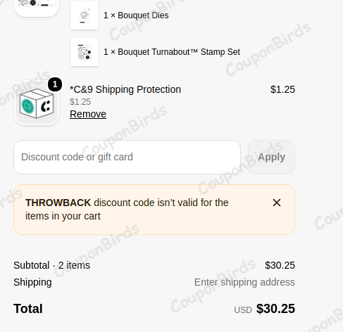 25% Concord & 9th Promo Code Verification Screenshot