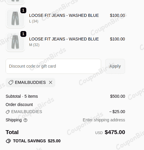 5% DRMERS CLUB Promo Code Verification Screenshot