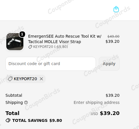 20% Keyport Promo Code Verification Screenshot