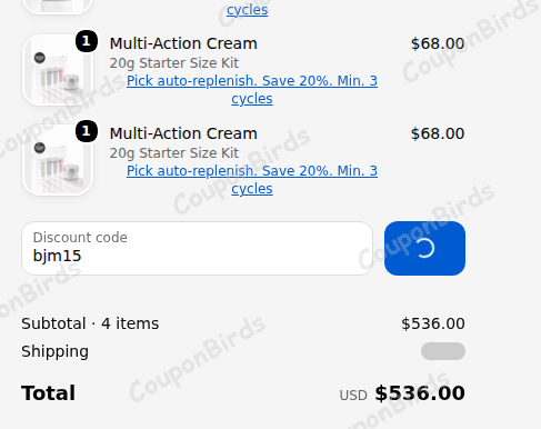 15% Calecim Professional Promo Code Verification Screenshot