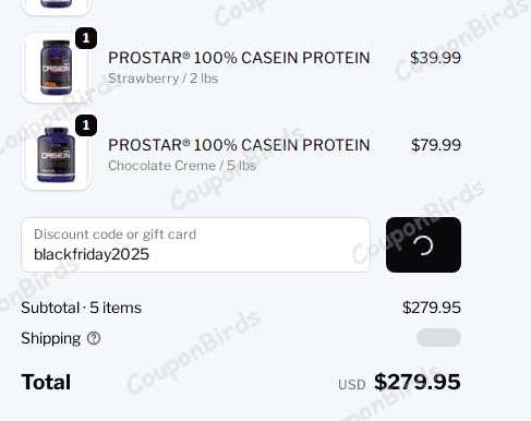 25% Ultimate Nutrition Promo Code Verification Screenshot