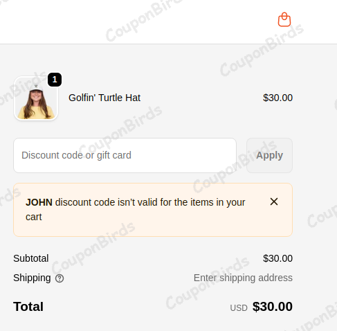 $20 TURTLEBOX Promo Code Verification Screenshot