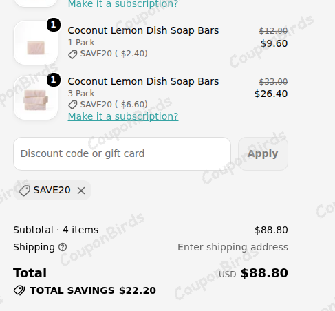 20% ETEE Promo Code Verification Screenshot