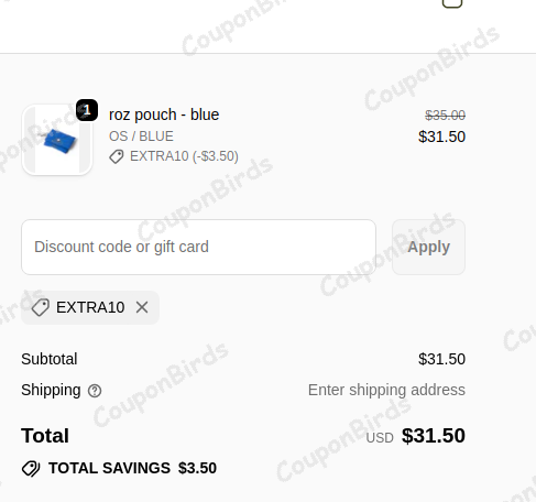10% Damson Madder Promo Code Verification Screenshot