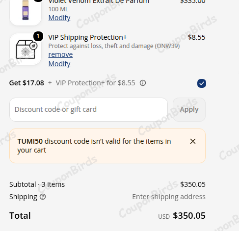 50% So Avant Garde Promo Code Verification Screenshot
