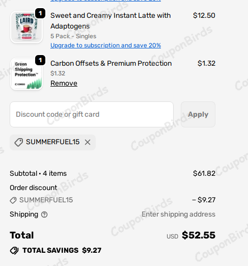15% Laird Superfood Promo Code Verification Screenshot