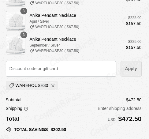 30% Tini Lux Promo Code Verification Screenshot