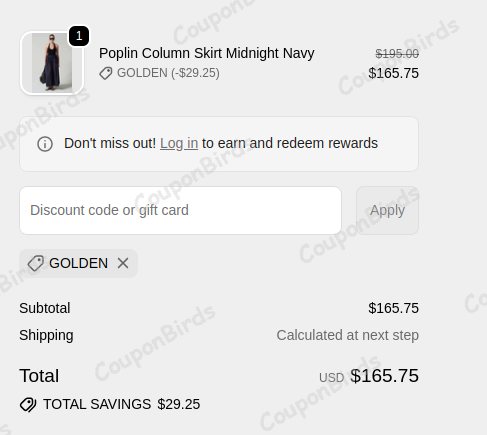 15% Chan Luu Promo Code Verification Screenshot