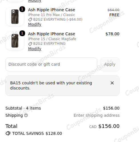 15% Blunt Cases Promo Code Verification Screenshot