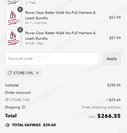 10% Rover.com Promo Code Verification Screenshot