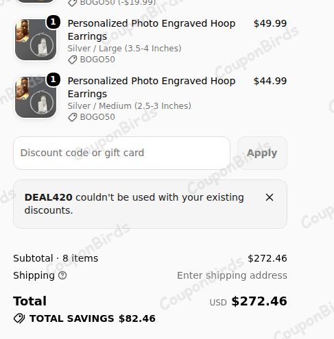 10% Pendantify Promo Code Verification Screenshot