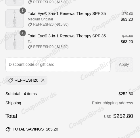 20% Colorescience Promo Code Verification Screenshot