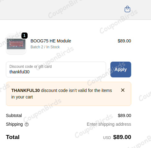$30 Meletrix Promo Code Verification Screenshot