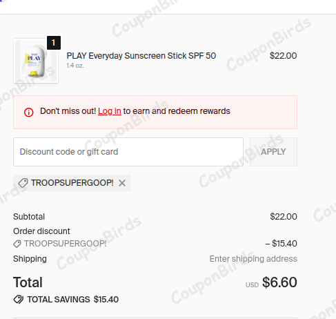 70% Supergoop Promo Code Verification Screenshot