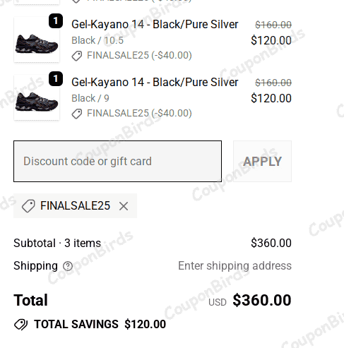 25% FEATURE Promo Code Verification Screenshot