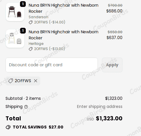 5% ANB Baby Promo Code Verification Screenshot