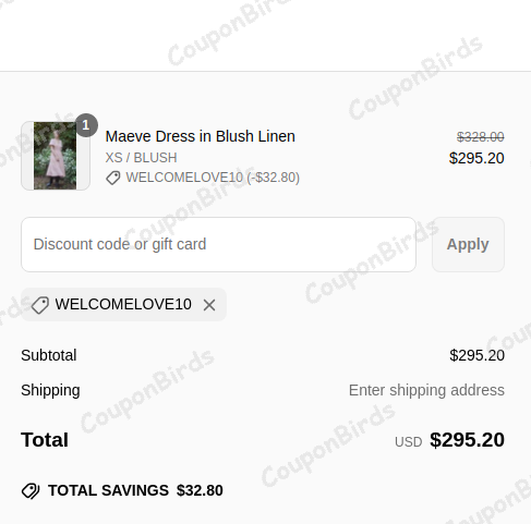 10% Of Her Own Kind Promo Code Verification Screenshot