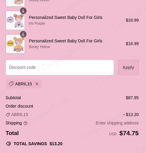 15% OUOZZZ Promo Code Verification Screenshot